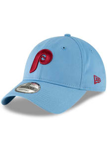 New Era Philadelphia Phillies Cooperstown Core Classic 2.0 9TWENTY Adjustable Hat - Light Blue