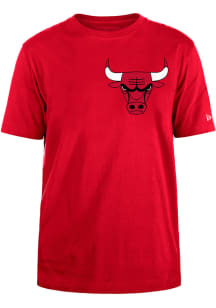 New Era Chicago Bulls Red Oversized Essentials Short Sleeve T Shirt