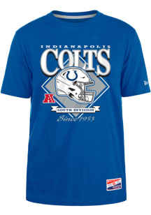 New Era Indianapolis Colts Blue Throwback Short Sleeve T Shirt