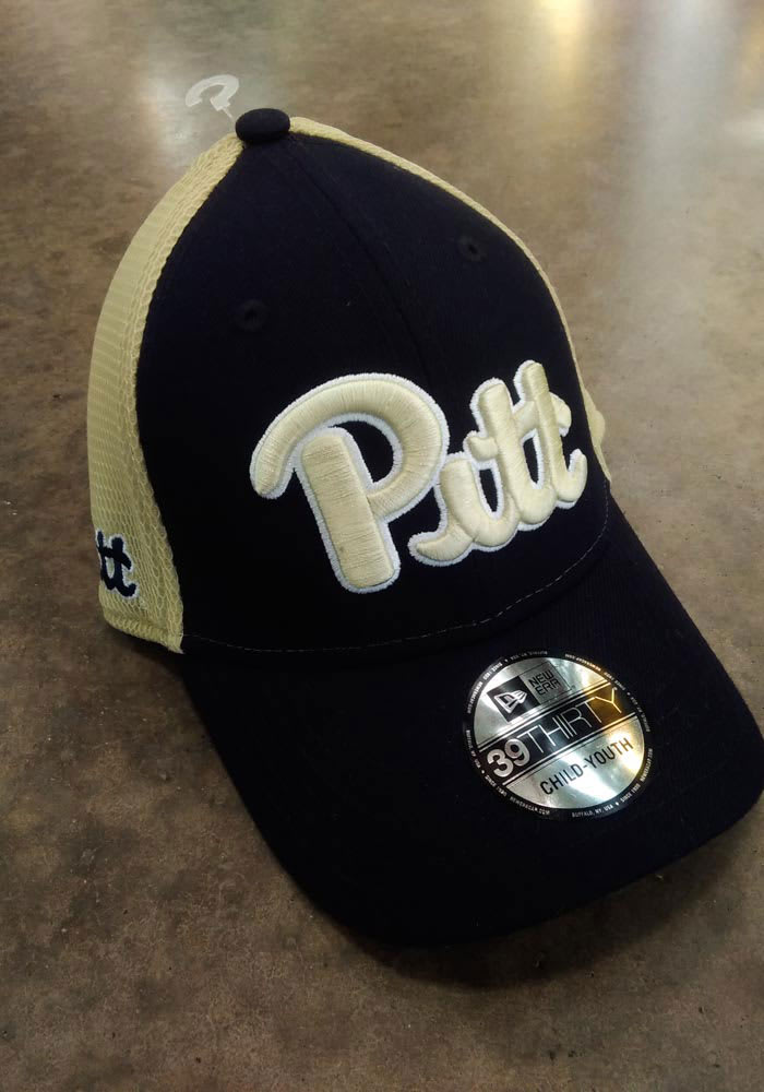 New Era Pitt Panthers Blue JR 2T Sided 39THIRTY Youth Flex Hat