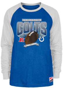 New Era Indianapolis Colts Blue Throwback Long Sleeve T Shirt
