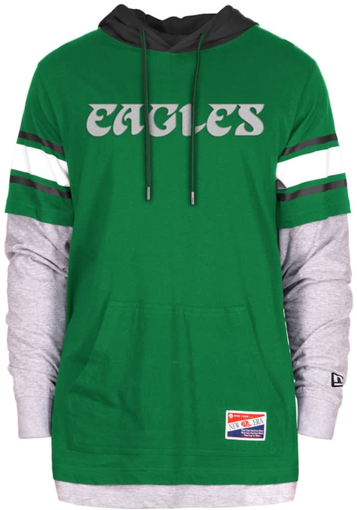 47 Philadelphia Eagles Kelly Green Lacer Long Sleeve Fashion Hood