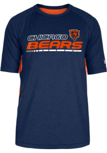 New Era Chicago Bears Navy Blue Active Short Sleeve T Shirt