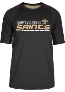 New Era New Orleans Saints Black Active Short Sleeve T Shirt