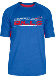 New Era Buffalo Bills Blue Active Short Sleeve T Shirt