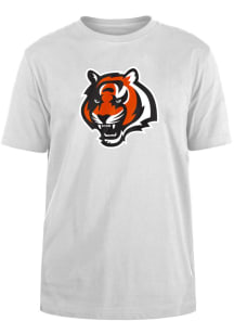 New Era Cincinnati Bengals White Team Logo Short Sleeve T Shirt