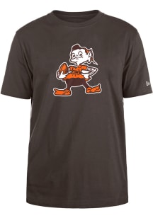 New Era Cleveland Browns Brown Team Logo Short Sleeve T Shirt