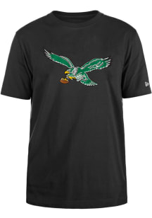 New Era Philadelphia Eagles Black Team Logo Short Sleeve T Shirt