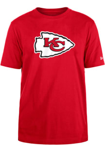 New Era Kansas City Chiefs Red Team Logo Short Sleeve T Shirt