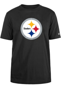 New Era Pittsburgh Steelers Black Team Logo Short Sleeve T Shirt