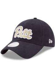 New Era Pitt Panthers Blue Team Glisten 9TWENTY Womens Adjustable Hat