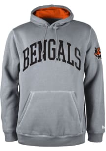 New Era Cincinnati Bengals Mens Grey Active Long Sleeve Hoodie