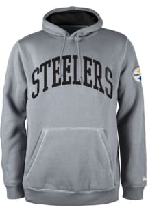 New Era Pittsburgh Steelers Mens Grey Active Long Sleeve Hoodie