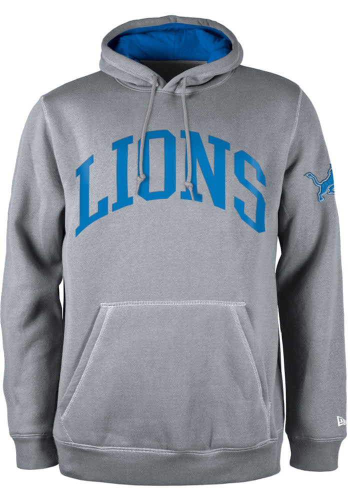 New Era Detroit Lions Active Hoodie - Grey