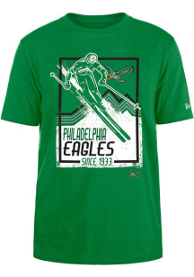 New Era Philadelphia Eagles Kelly Green Lift Pass Short Sleeve T Shirt