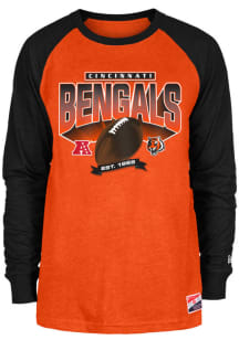 New Era Cincinnati Bengals Black Throwback Long Sleeve T Shirt