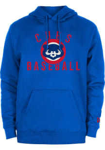 New Era Chicago Cubs Mens Blue City Connect Batting Practice Long Sleeve Hoodie