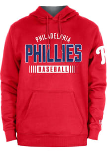 New Era Philadelphia Phillies Mens Red Game Day Long Sleeve Hoodie