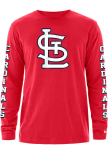 New Era St Louis Cardinals Red Game Day Long Sleeve T Shirt