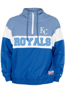 New Era Kansas City Royals Mens Navy Blue City Connect Windbreaker Pullover Jackets