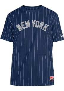 New Era New York Yankees Navy Blue Throwback Short Sleeve Fashion T Shirt