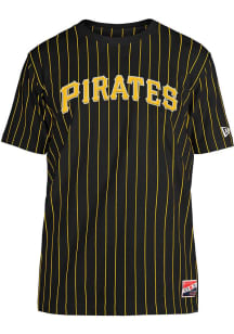 New Era Pittsburgh Pirates Black Throwback Short Sleeve Fashion T Shirt