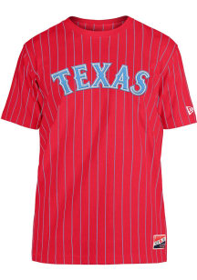 New Era Texas Rangers Red Throwback Short Sleeve Fashion T Shirt