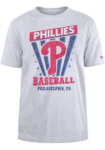 New Era Philadelphia Phillies White Current Game Day Short Sleeve Fashion T Shirt