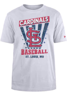 New Era St Louis Cardinals White Game Day Short Sleeve Fashion T Shirt