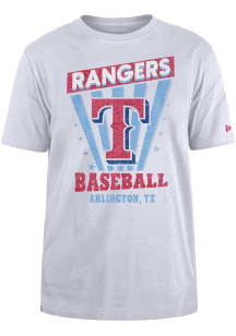 New Era Texas Rangers White Game Day Short Sleeve Fashion T Shirt