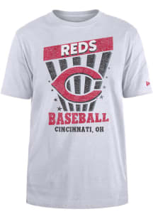 New Era Cincinnati Reds White Game Day Short Sleeve Fashion T Shirt