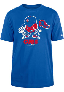 New Era Chicago Cubs Blue Court Sport Short Sleeve T Shirt