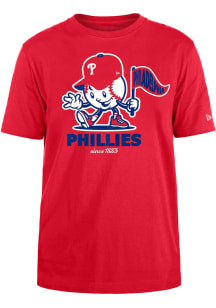 New Era Philadelphia Phillies Red Court Sport Short Sleeve T Shirt