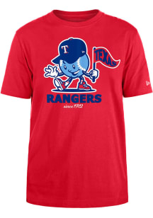 New Era Texas Rangers Blue Court Sport Short Sleeve T Shirt