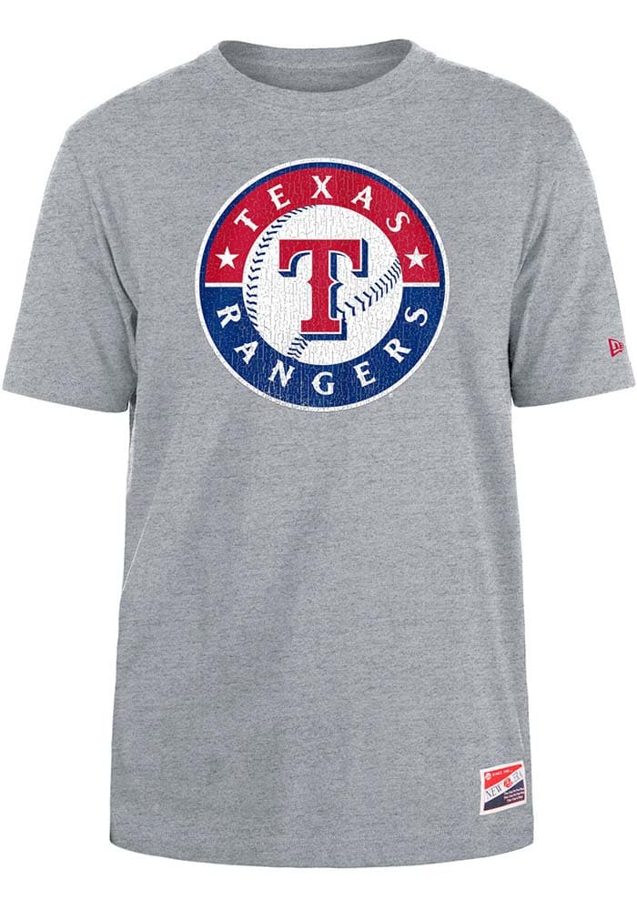 New Era Texas Rangers GREY City Connect Throwback Short Sleeve T Shirt