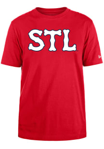 New Era St Louis Cardinals Red On-Field City Connect Short Sleeve T Shirt