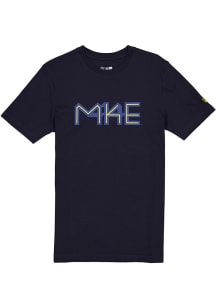 New Era Milwaukee Brewers Navy Blue On-Field City Connect Short Sleeve T Shirt