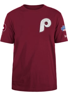 New Era Philadelphia Phillies Maroon Logo Select Short Sleeve Fashion T Shirt