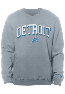 New Era Detroit Lions Mens Grey Sport Night Long Sleeve Fashion Sweatshirt