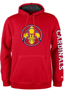 New Era St Louis Cardinals Mens Red On-Field City Connect Graphic  Long Sleeve Hoodie