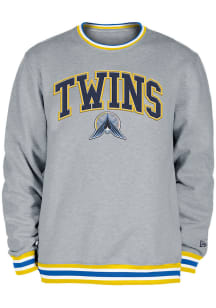 New Era Minnesota Twins Mens Grey Throwback City Connect Long Sleeve Fashion Sweatshirt
