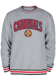 New Era St Louis Cardinals Mens Grey Throwback City Connect Long Sleeve Fashion Sweatshirt