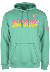 New Era San Diego Padres Mens Teal On-Field City Connect Long Sleeve Hoodie