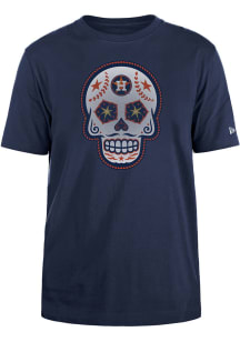 New Era Houston Astros Navy Blue Sugar Skull Short Sleeve T Shirt