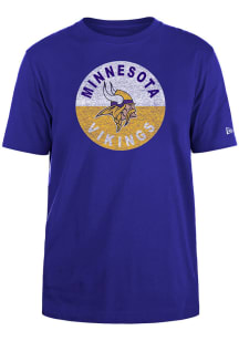 New Era Minnesota Vikings Purple Game Day Short Sleeve T Shirt