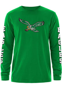 New Era Philadelphia Eagles Kelly Green Game Day Long Sleeve T Shirt