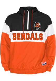 New Era Cincinnati Bengals Mens Black Throwback Pullover Jackets