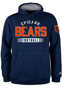 New Era Chicago Bears Mens Navy Blue Sport Night Long Sleeve Hoodie