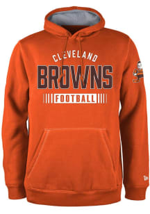 New Era Cleveland Browns Mens Brown Sport Night Long Sleeve Hoodie