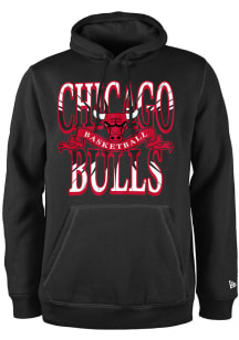 New Era Chicago Bulls Mens Black Sport Classics Long Sleeve Hoodie